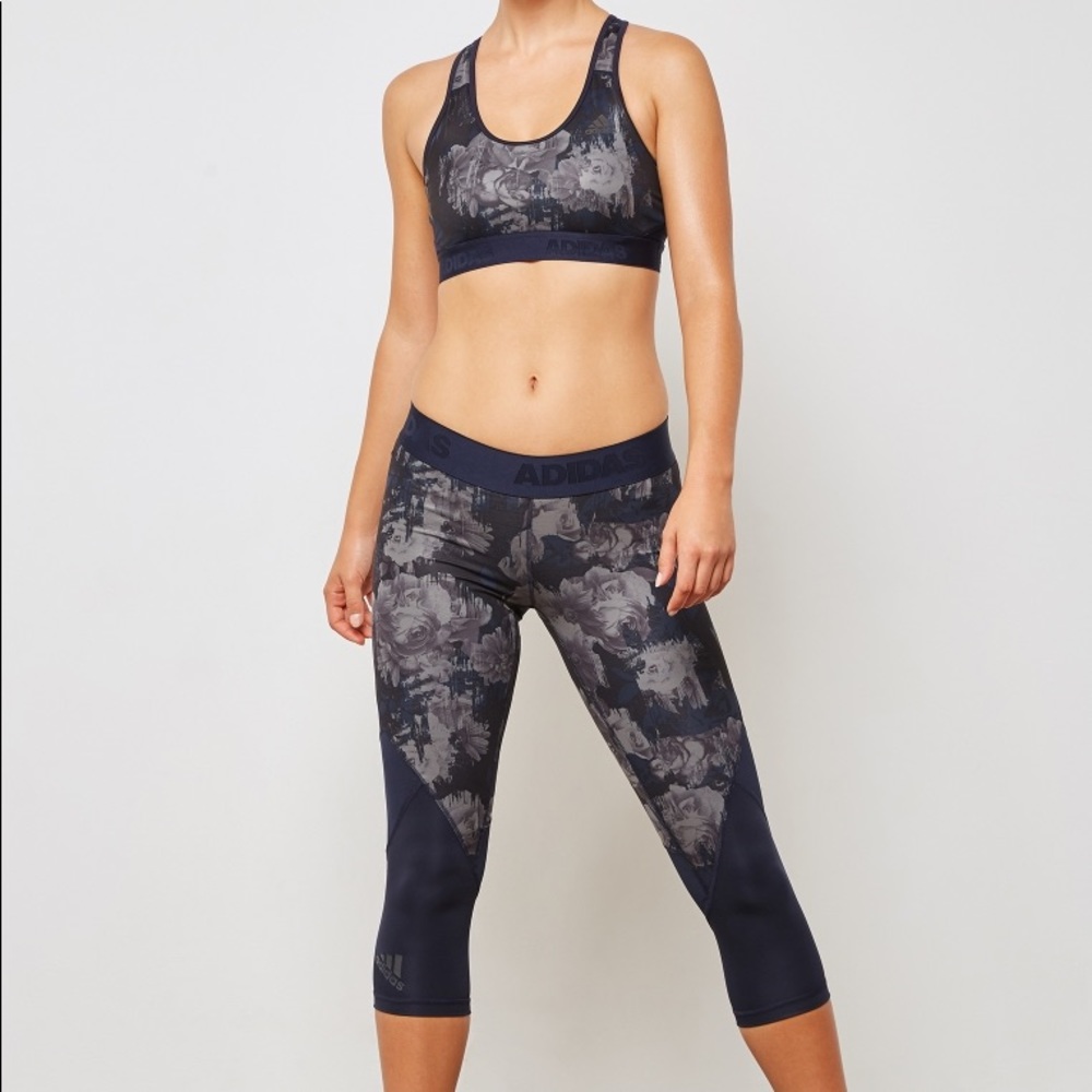 Adidas exercise pant 3/4 length